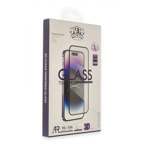 Mey İthalat®  iPhone 14 Bilvis 3D Cam Ekran Koruyucu