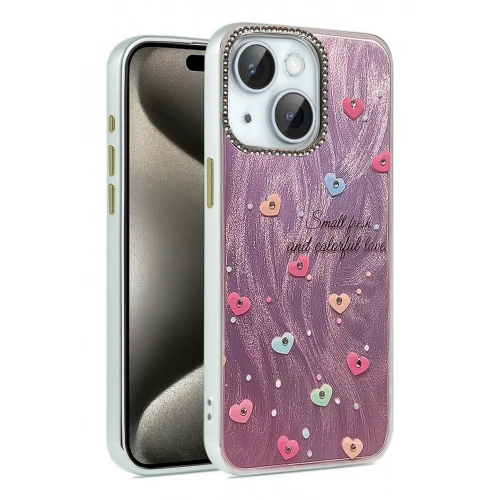 Mey İthalat®  iPhone 14 Kılıf Blade Aynalı Desenli Kapak - Desen 8