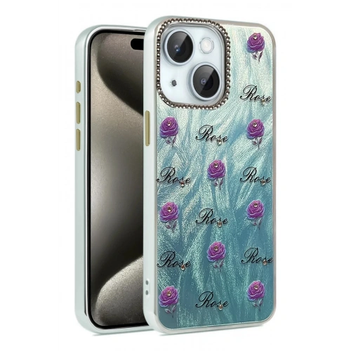 Mey İthalat®  iPhone 14 Kılıf Blade Aynalı Desenli Kapak - Desen 9