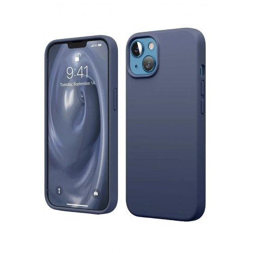 Mey İthalat®  iPhone 14 Kılıf First Silikon - Lacivert