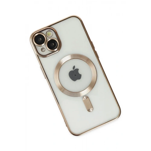 Mey İthalat®  iPhone 14 Kılıf Kross Magneticsafe Kapak - Gold