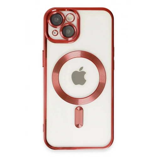 Mey İthalat®  iPhone 14 Kılıf Kross Magneticsafe Kapak - Kırmızı