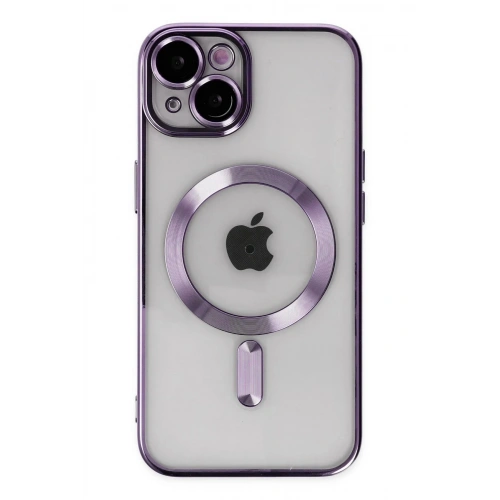 Mey İthalat®  iPhone 14 Kılıf Kross Magneticsafe Kapak - Mor