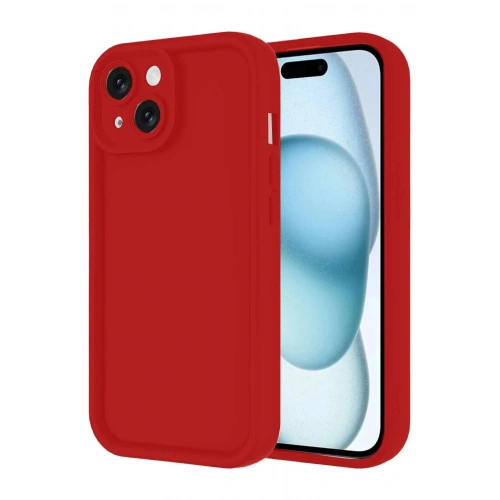 Mey İthalat®  iPhone 14 Kılıf Viera Silikon - Kırmızı