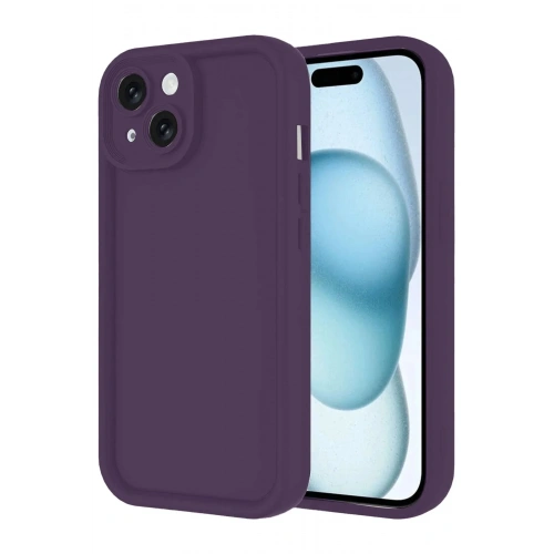 Mey İthalat®  iPhone 14 Kılıf Viera Silikon - Mor
