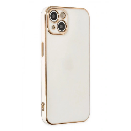 Mey İthalat®  iPhone 14 Kılıf Volet Silikon - Beyaz