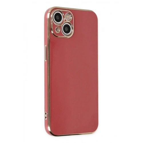 Mey İthalat®  iPhone 14 Kılıf Volet Silikon - Kırmızı