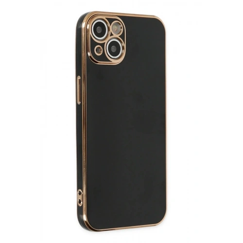 Mey İthalat®  iPhone 14 Kılıf Volet Silikon - Siyah