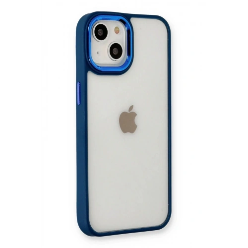 Mey İthalat®  iPhone 14 Plus Kılıf Dora Kapak - Mavi