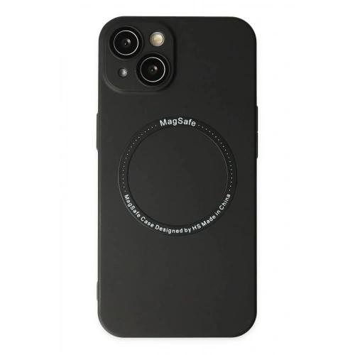 Mey İthalat®  iPhone 14 Plus Kılıf Jack Magneticsafe Lens Silikon - Siyah