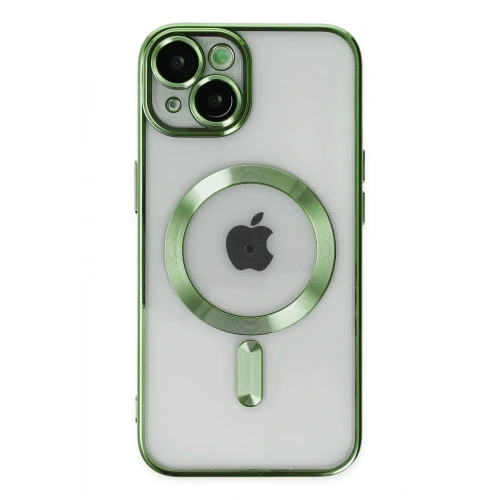 Mey İthalat®  iPhone 14 Plus Kılıf Kross Magneticsafe Kapak - Koyu Yeşil