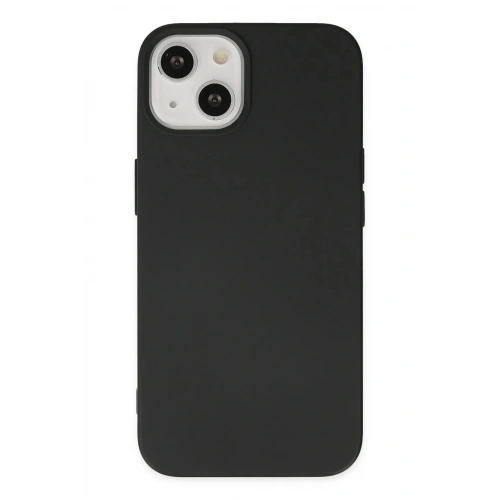 Mey İthalat®  iPhone 14 Plus Kılıf Nano içi Kadife Silikon - Siyah