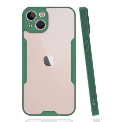 Mey İthalat®  iPhone 14 Plus Kılıf Platin Silikon - Yeşil