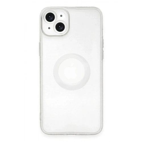 Mey İthalat®  iPhone 14 Plus Kılıf Santa Lens Silikon - Şeffaf