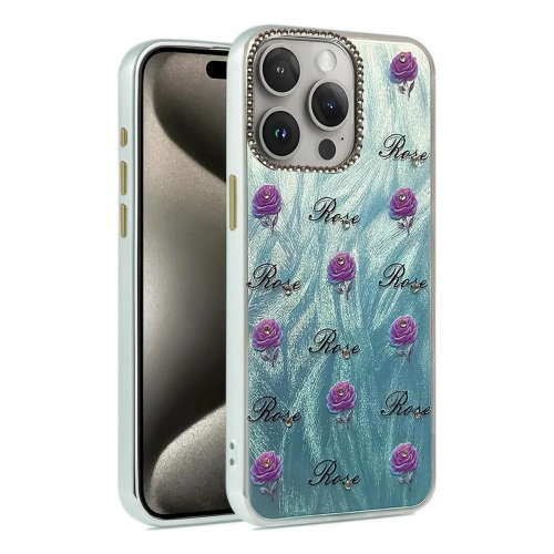 Mey İthalat®  iPhone 14 Pro Kılıf Blade Aynalı Desenli Kapak - Desen 9