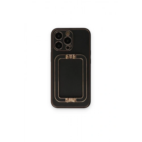 Mey İthalat®  iPhone 14 Pro Kılıf Coco Elit Kapak - Siyah