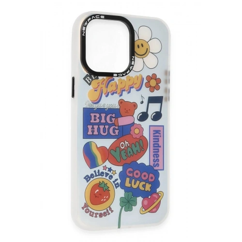 Mey İthalat®  iPhone 14 Pro Kılıf Estoril Desenli Kapak - Estoril - 15