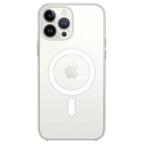Mey İthalat®  iPhone 14 Pro Kılıf Magneticsafe Şeffaf Silikon - Şeffaf