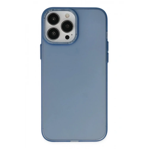 Mey İthalat®  iPhone 14 Pro Kılıf Modos Metal Kapak - Lacivert