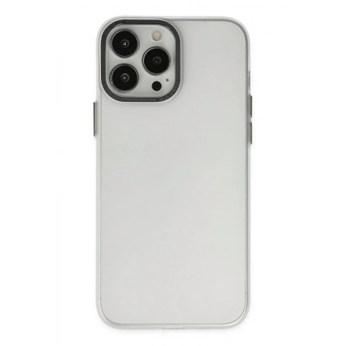 Mey İthalat®  iPhone 14 Pro Kılıf Modos Metal Kapak - Şeffaf