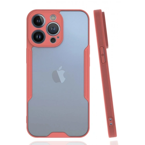Mey İthalat®  iPhone 14 Pro Kılıf Platin Silikon - Pembe
