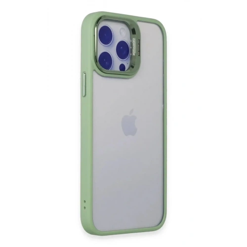 Mey İthalat®  iPhone 14 Pro Kılıf Roblox Lens Standlı Kapak - Yeşil