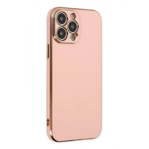 Mey İthalat®  iPhone 14 Pro Kılıf Volet Silikon - Pembe