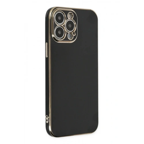 Mey İthalat®  iPhone 14 Pro Kılıf Volet Silikon - Siyah