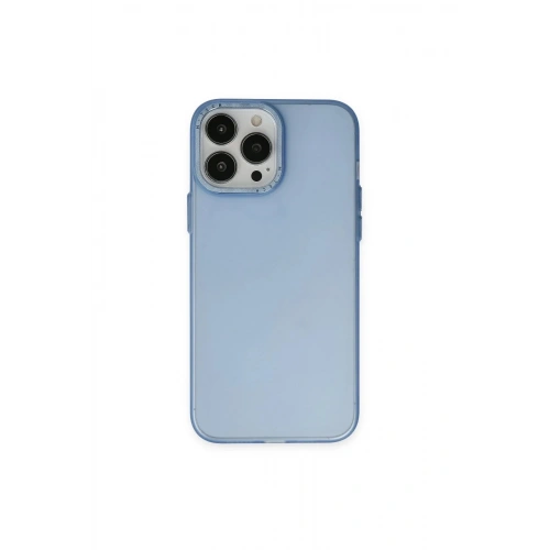 Mey İthalat®  iPhone 14 Pro Max Kılıf Modos Metal Kapak - Mavi