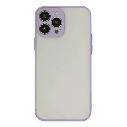 Mey İthalat®  iPhone 14 Pro Max Kılıf Montreal Silikon Kapak - Mor