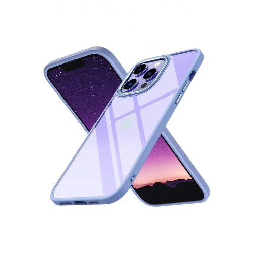 Mey İthalat®  iPhone 14 Pro Max Kılıf Power Silikon - Lila