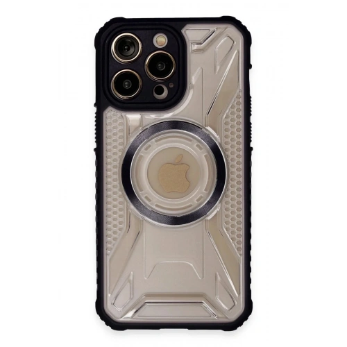Mey İthalat®   iPhone 14 Pro Max Kılıf Prag Magneticsafe Kapak - Siyah