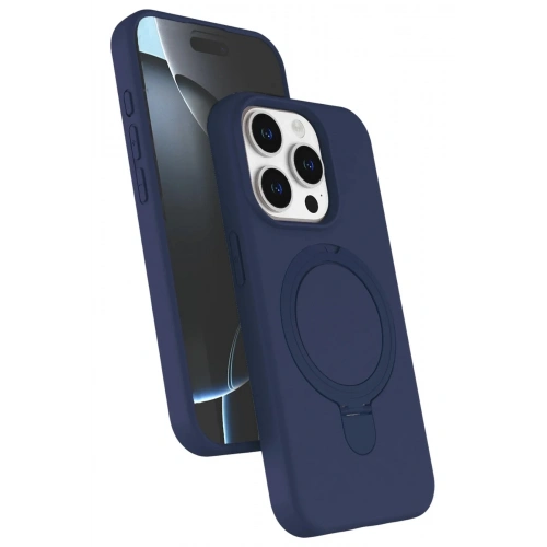 Mey İthalat®   iPhone 14 Pro Max Regal Magsafe Standlı Kapak - Lacivert