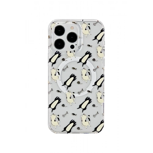 Mey İthalat®  iPhone 14 Pro Max Tanya Magsafe Kapak - Desen 4