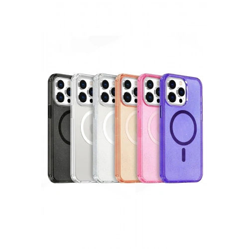 Mey İthalat®   iPhone 14 Star Magsafe Kapak - Siyah