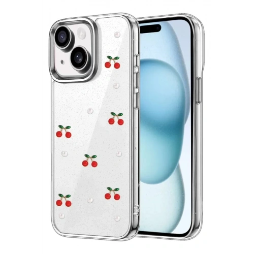 Mey İthalat®   iPhone 15 Fiyonk Desenli Kapak - Desen 9