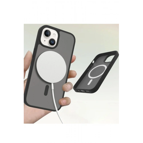 Mey İthalat®   iPhone 15 Jota Magsafe Kapak - Siyah