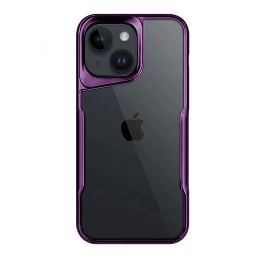 Mey İthalat®  iPhone 15 Kılıf Boyi Silikon Kapak - Derin Mor