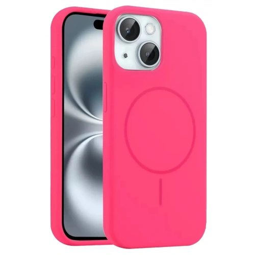 Mey İthalat®   iPhone 15 Kılıf Jully Magsafe Kapak - Pembe