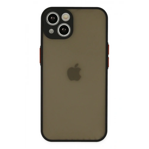 Mey İthalat®   iPhone 15 Kılıf Montreal Silikon Kapak - Siyah