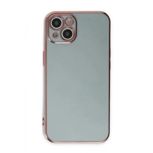 Mey İthalat®  iPhone 15 Kılıf Volet Silikon - Açık Yeşil