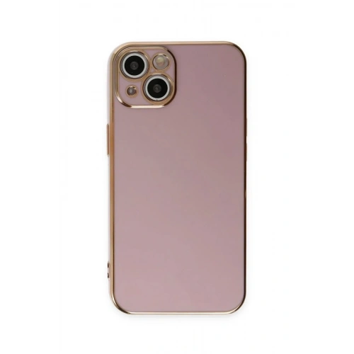 Mey İthalat®  iPhone 15 Kılıf Volet Silikon - Mor