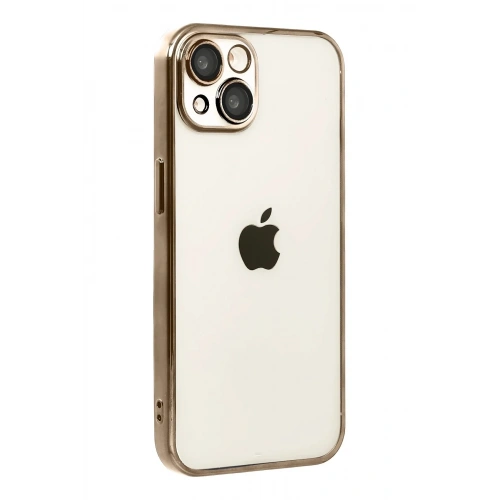 Mey İthalat®   iPhone 15  Lensli Silikon - Çöl Titanyum
