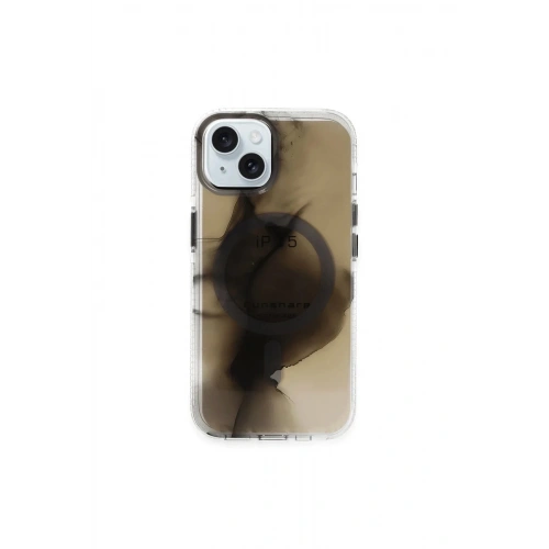 Mey İthalat®  iPhone 15 Phantom Magsafe Kapak - Siyah