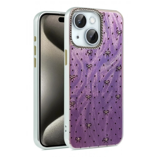 Mey İthalat®  iPhone 15 Plus Kılıf Blade Aynalı Desenli Kapak - Desen 2