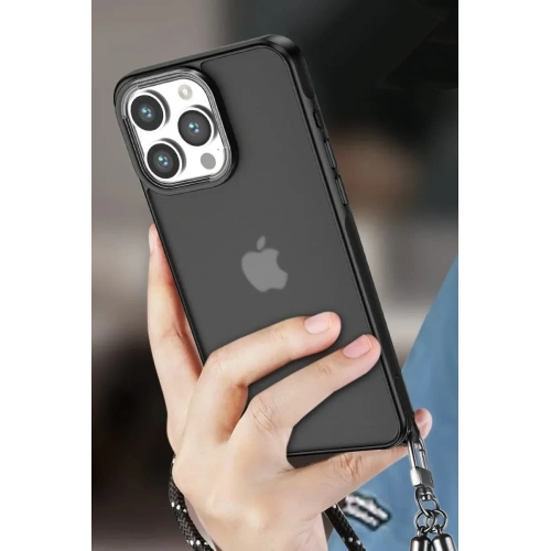Mey İthalat®  iPhone 15 Pro Kılıf Elegant Kapak - Açık Mavi