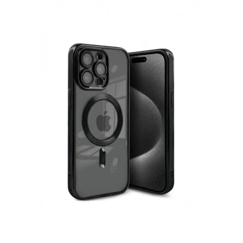 Mey İthalat®  iPhone 15 Pro Kılıf Kross Magneticsafe Kapak - Siyah