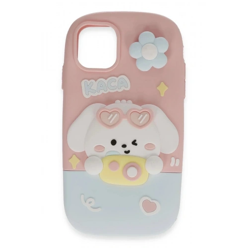 Mey İthalat®  iPhone 15 Pro Kılıf Poky Karakter Silikon Kapak - Desen 13