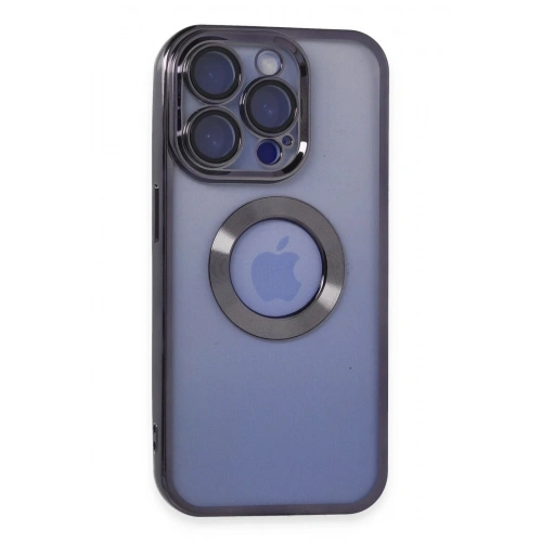 Mey İthalat®  iPhone 15 Pro Kılıf Slot Silikon - Mor