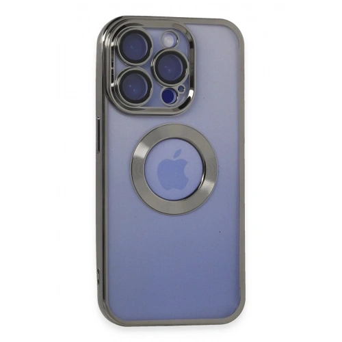 Mey İthalat®  iPhone 15 Pro Kılıf Slot Silikon - Titan Gri